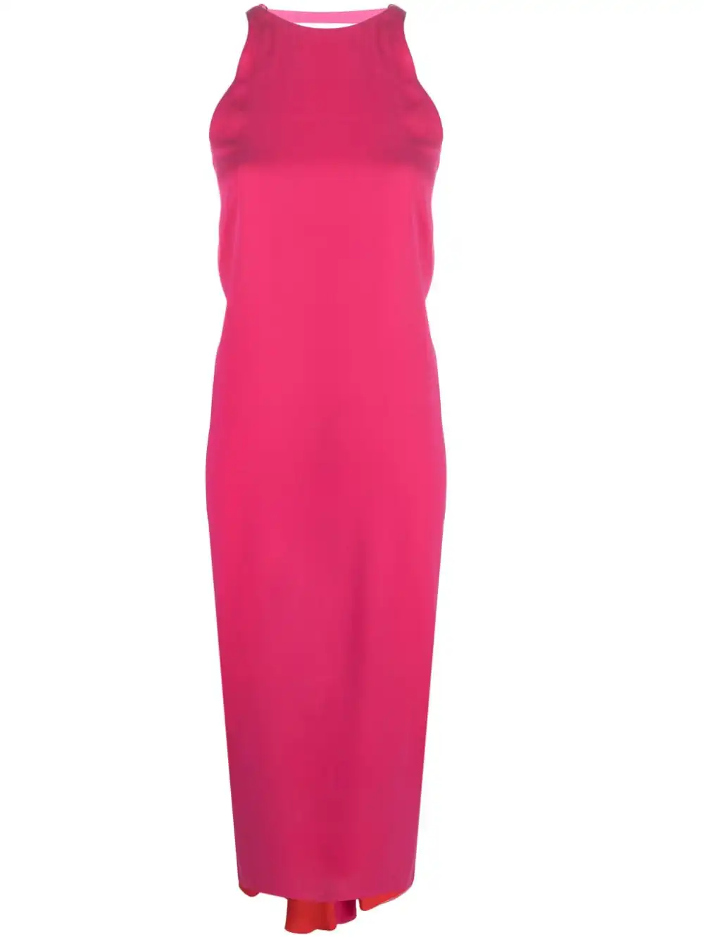 Affordable FENDI drape-detailing silk midi dress