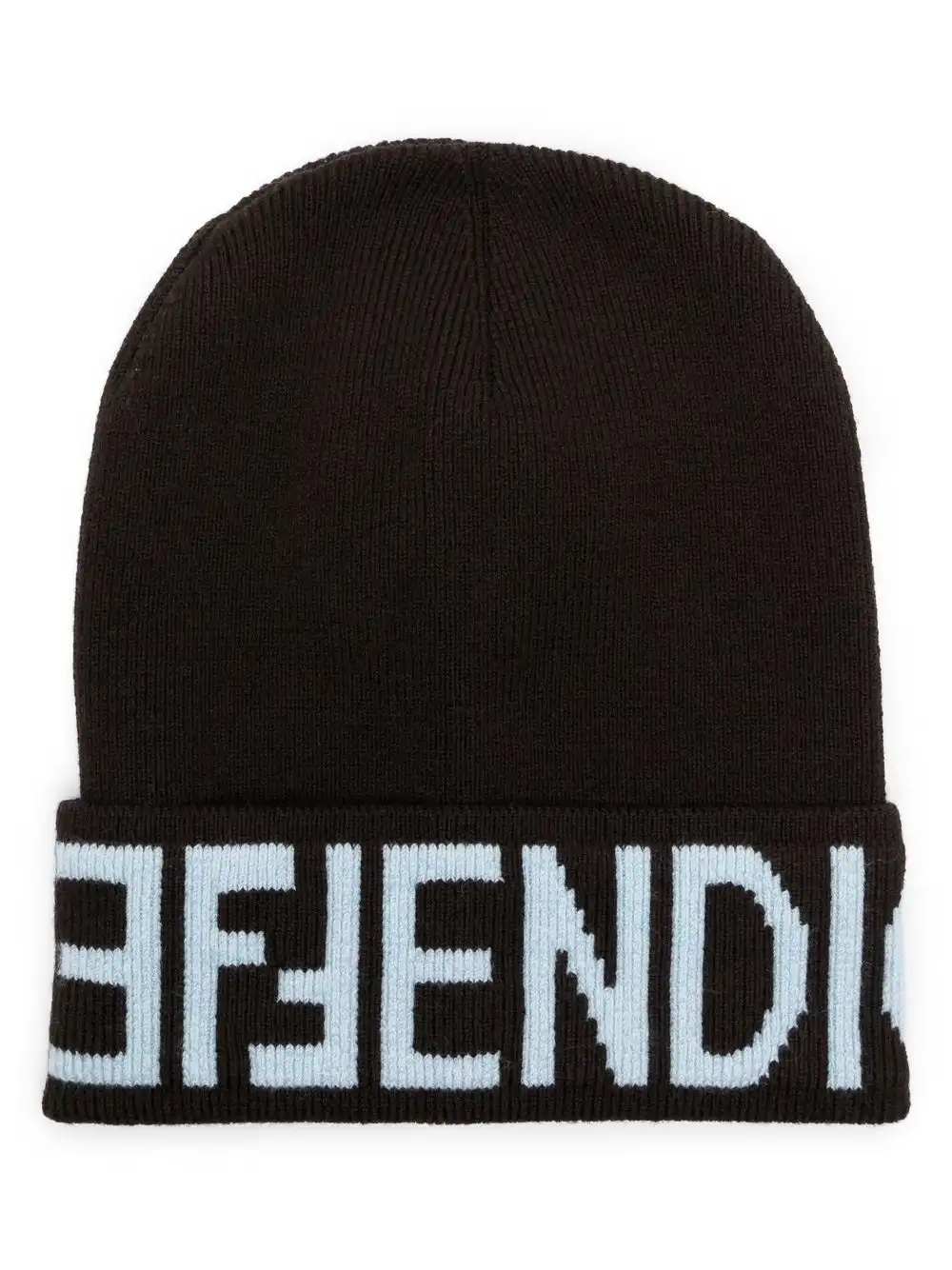 Cheap FENDI FF-motif turn-up brim beanie