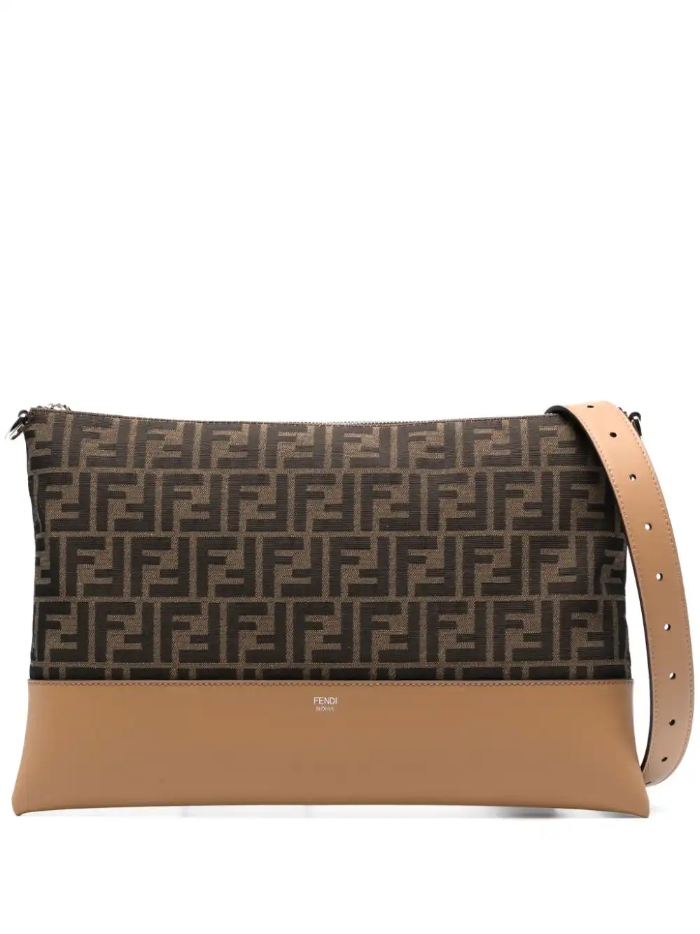 Affordable FENDI FF-jacquard shoulder bag