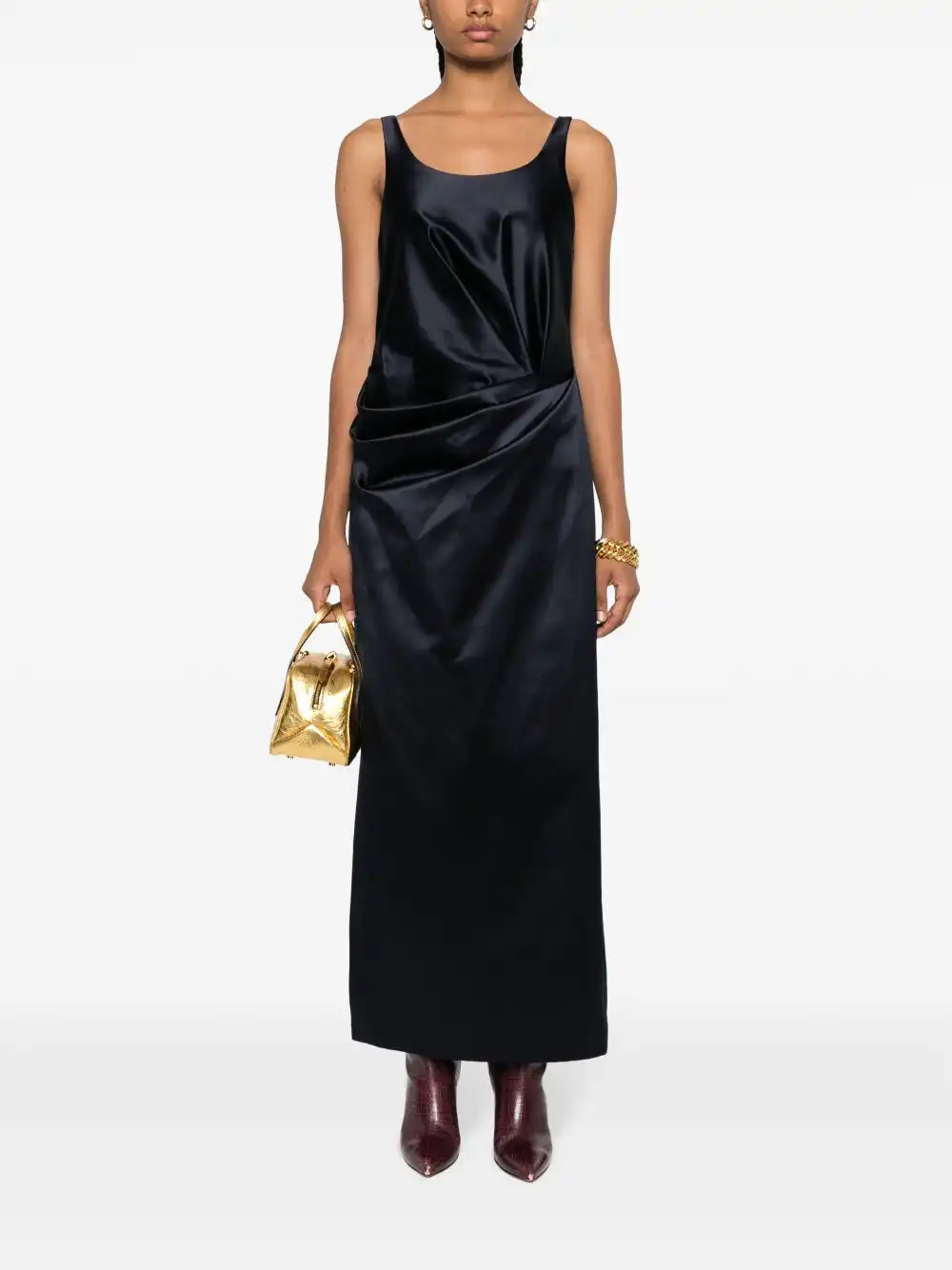 Affordable FENDI gathered silk dress