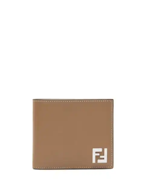 FENDI FF logo-plaque leather wallet