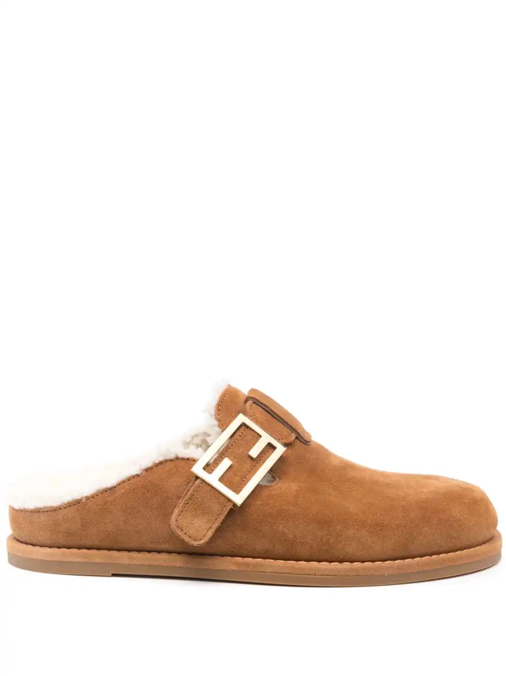 Affordable FENDI Fendi Feel suede slippers