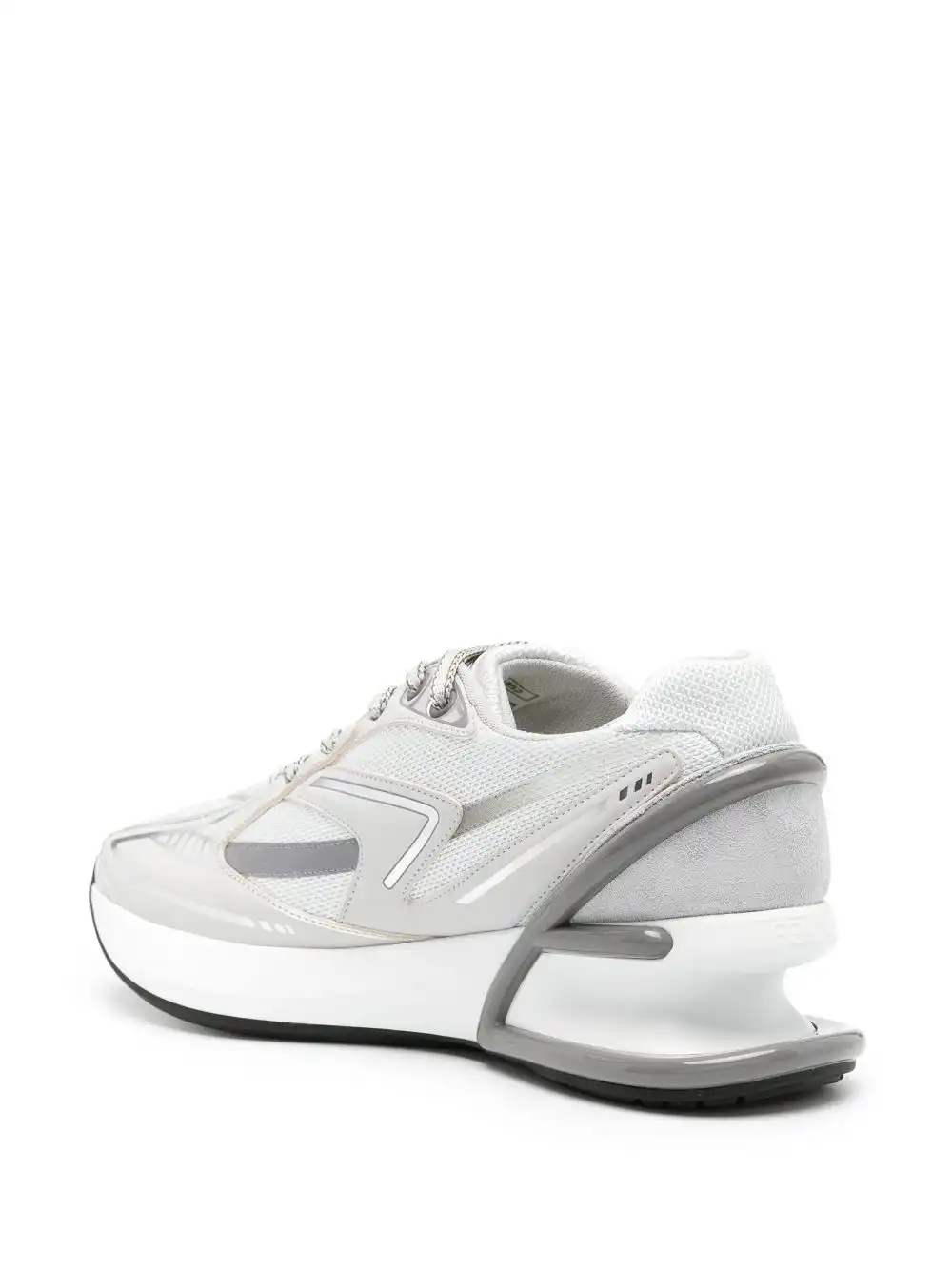 Affordable FENDI First 1 leather-paneling low-top sneakers