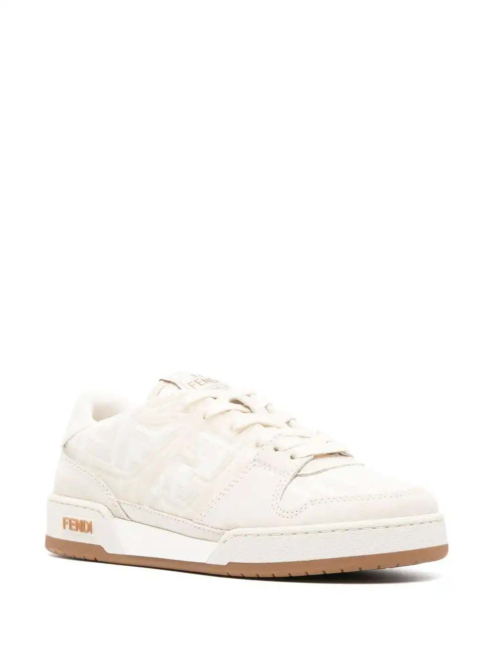 Affordable FENDI Zucca-monogram panelled sneakers