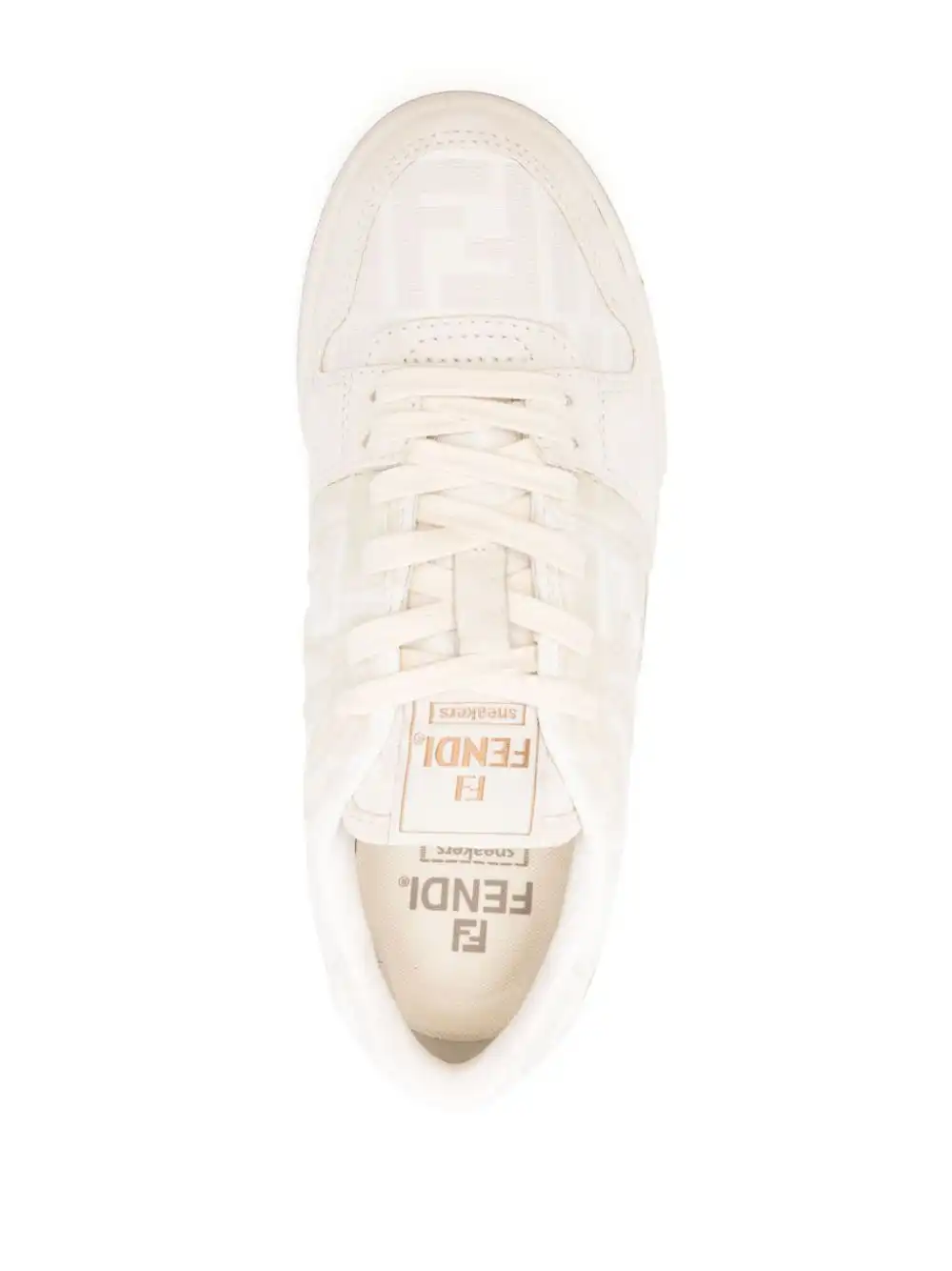 Affordable FENDI Zucca-monogram panelled sneakers