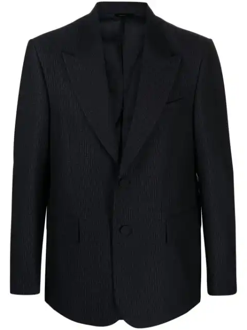 FENDI FF-print wool blazer