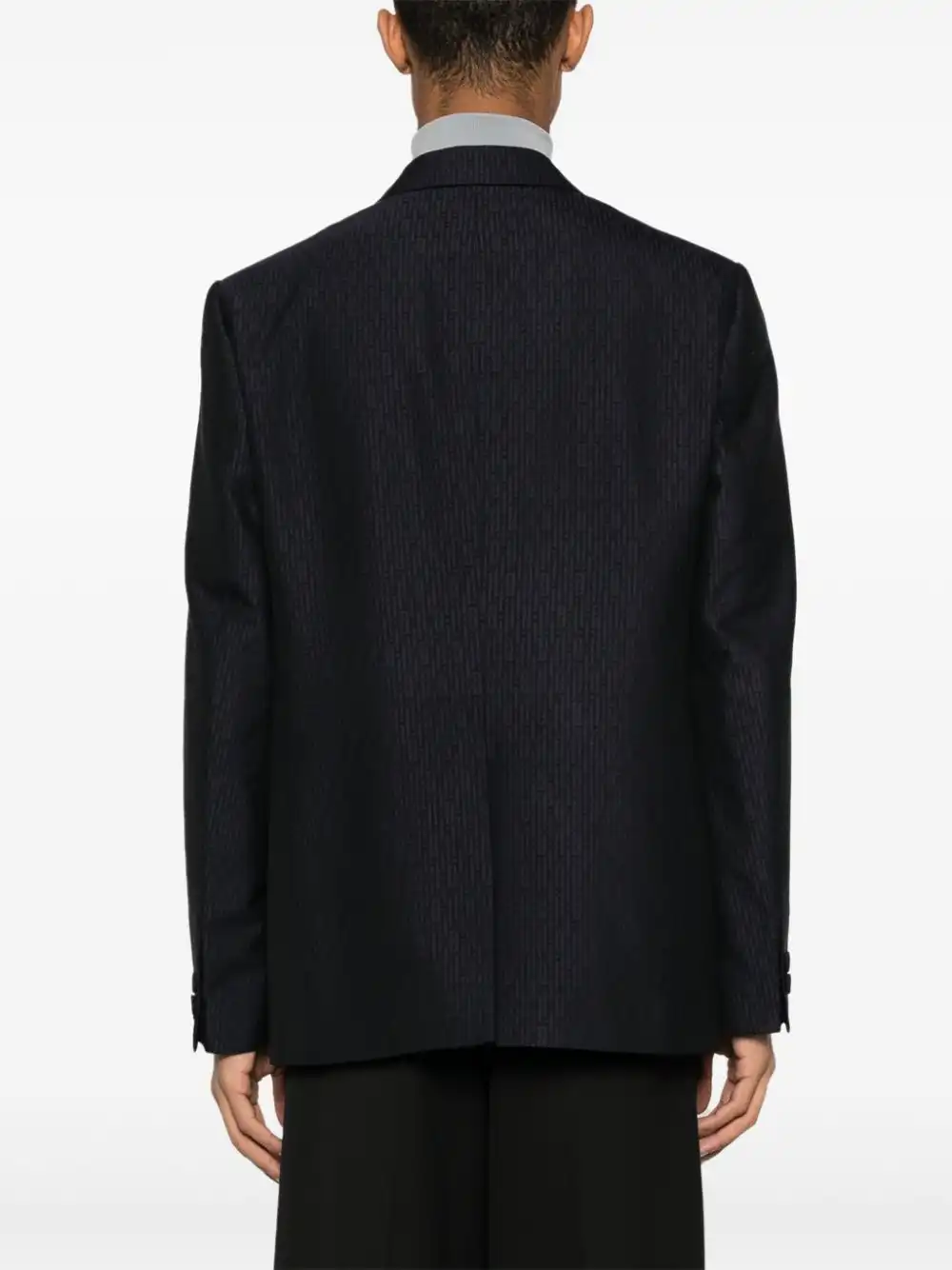 Affordable FENDI FF-print wool blazer