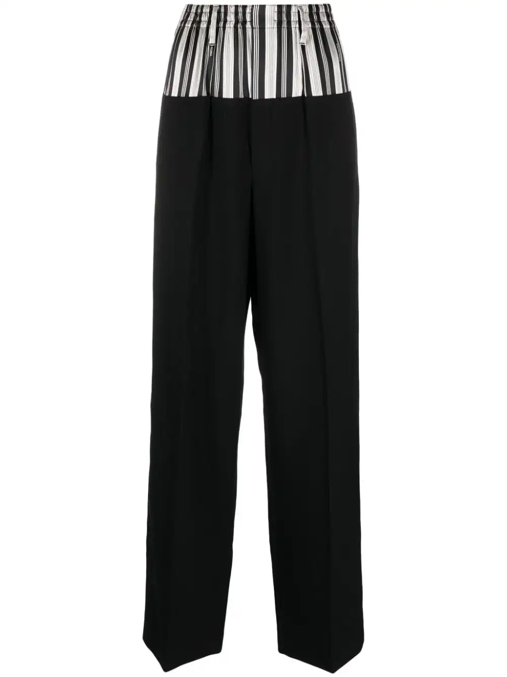 Cheap FENDI panelled striped trousers