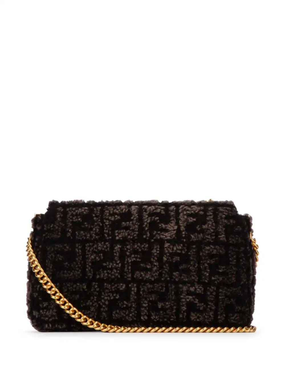 Affordable FENDI Baguette FF motif shoulder bag