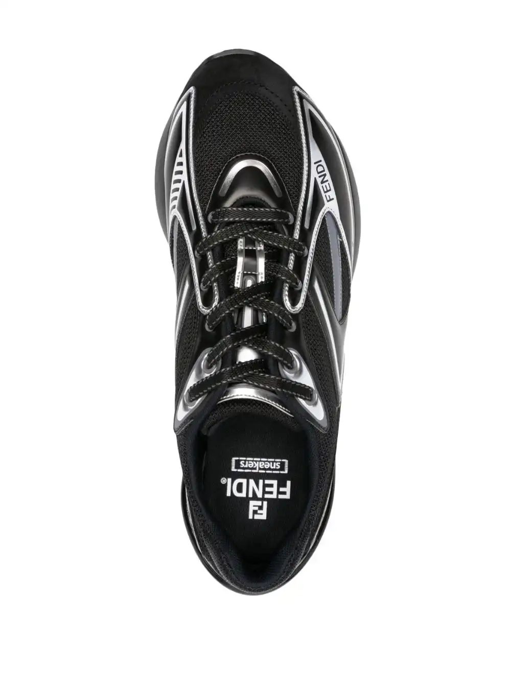 Affordable FENDI First 1 logo-print sneakers