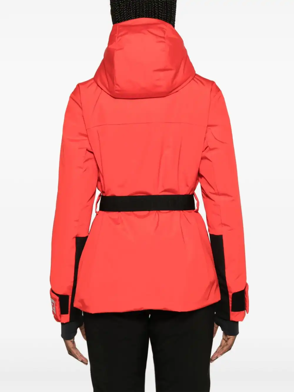 Affordable FENDI logo-print belted ski jacket