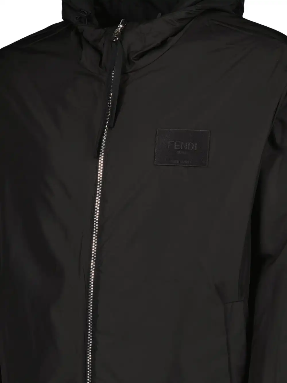 Affordable FENDI FF-print hooded windbreaker