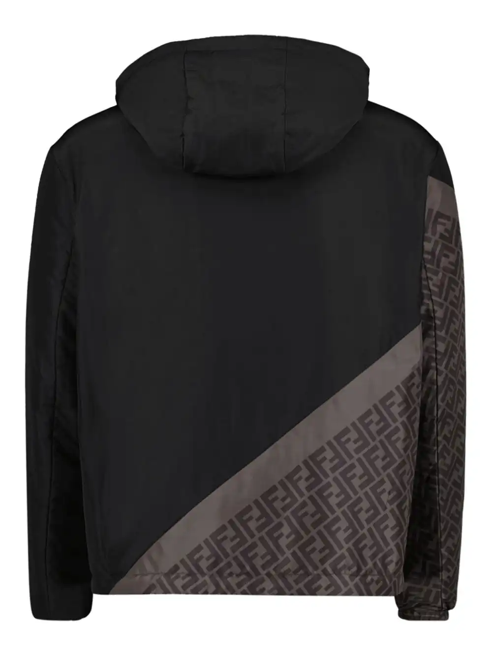 Affordable FENDI FF-print hooded windbreaker