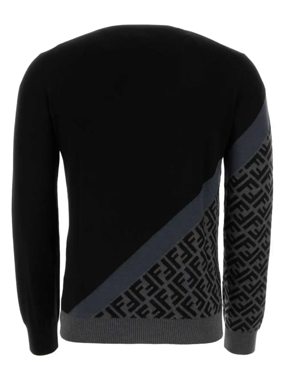 Cheap FENDI FF-pattern intarsia-knit jumper