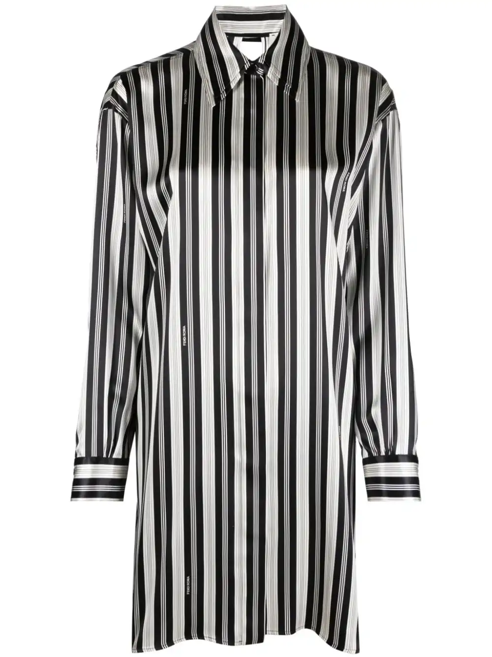 Affordable FENDI striped silk shirtdress