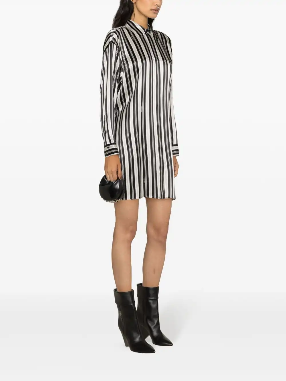 Affordable FENDI striped silk shirtdress