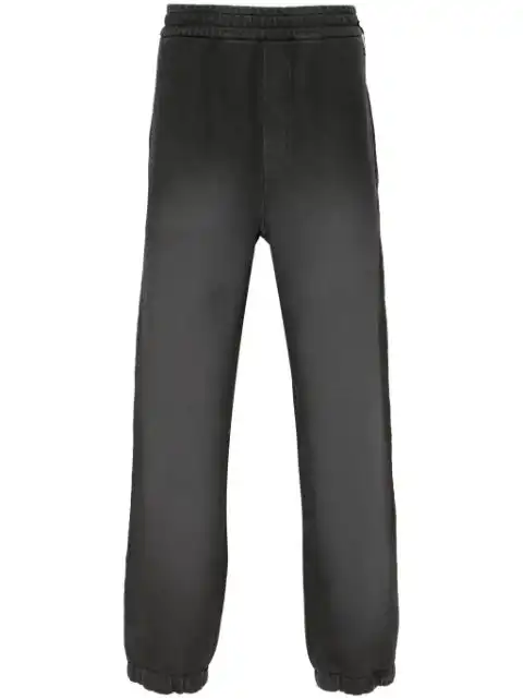 FENDI faded-effect cotton track pants