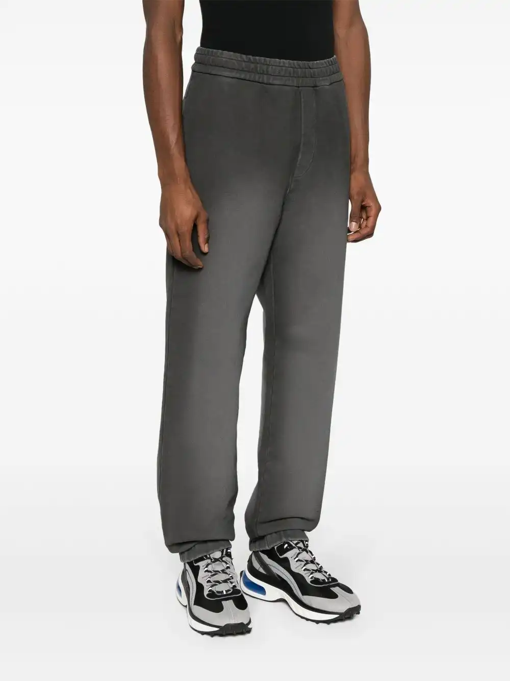 Cheap FENDI faded-effect cotton track pants