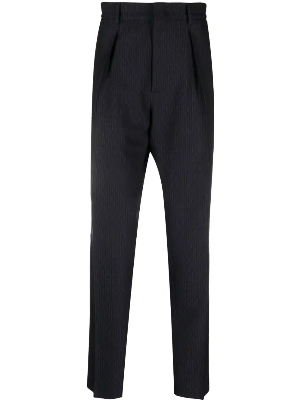 Affordable FENDI FF-jacquard tapered wool trousers