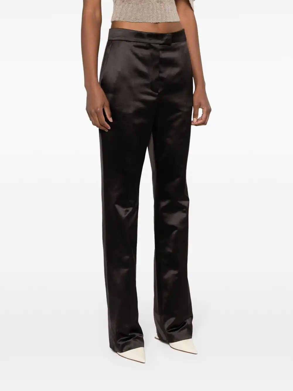 Cheap FENDI bootcut satin trousers