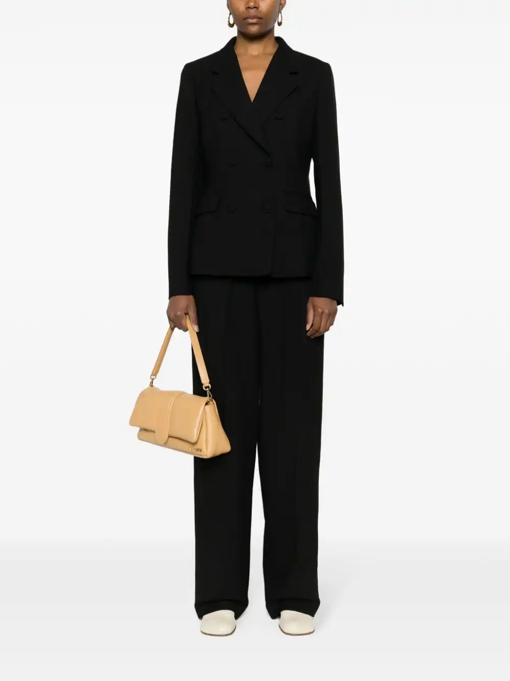 Affordable FENDI double-breasted draped blazer