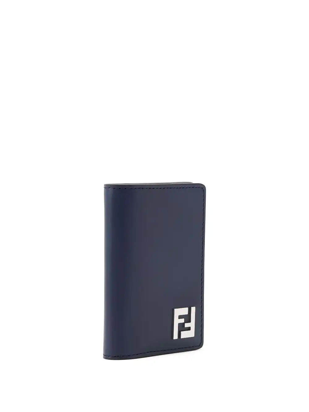 Affordable FENDI logo-plaque leather cardholder