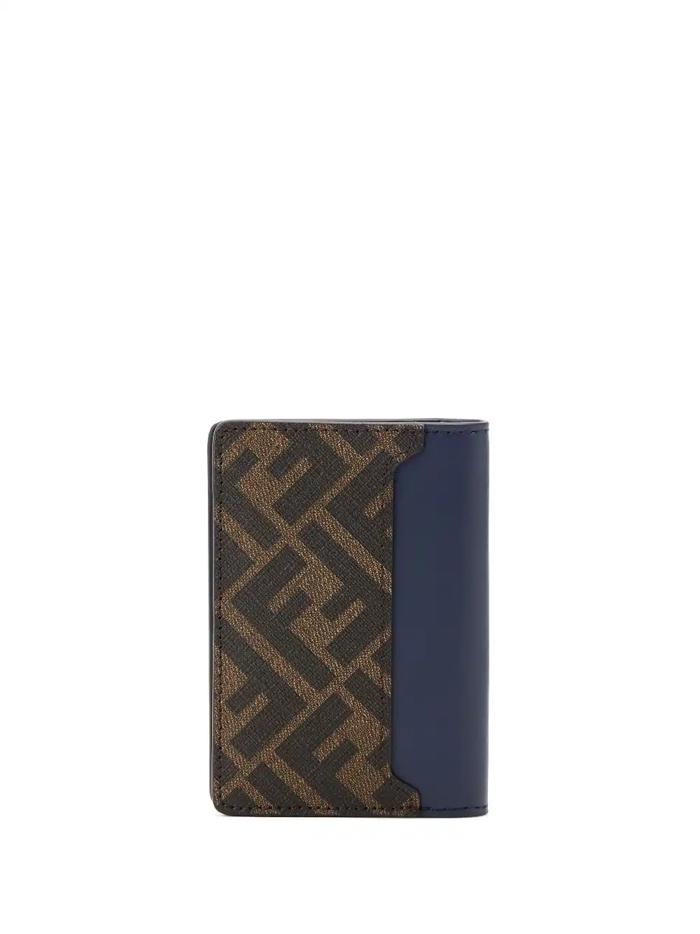 Affordable FENDI logo-plaque leather cardholder