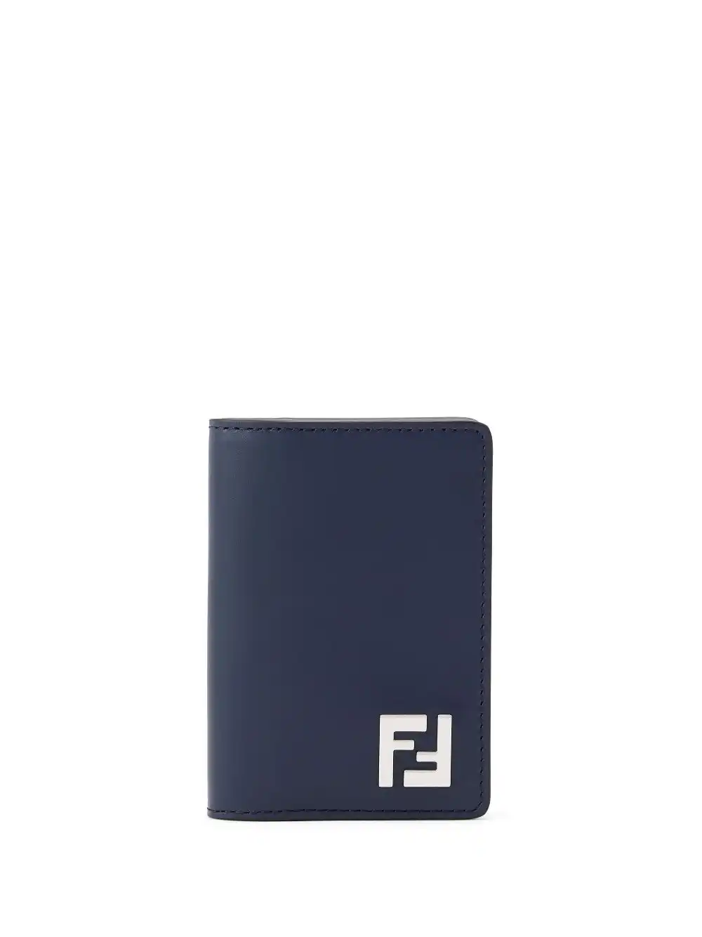 Affordable FENDI logo-plaque leather cardholder