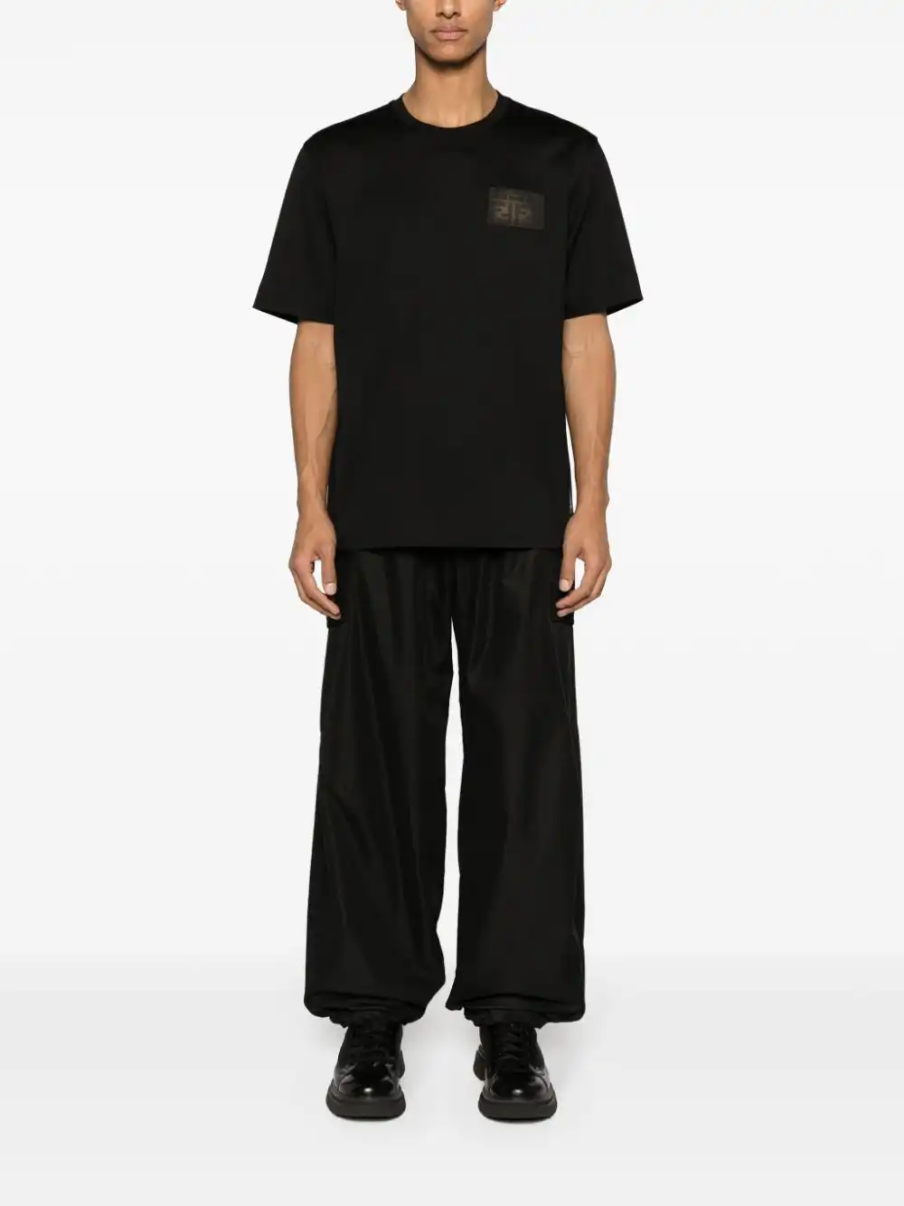 Affordable FENDI FF-patch cotton T-shirt