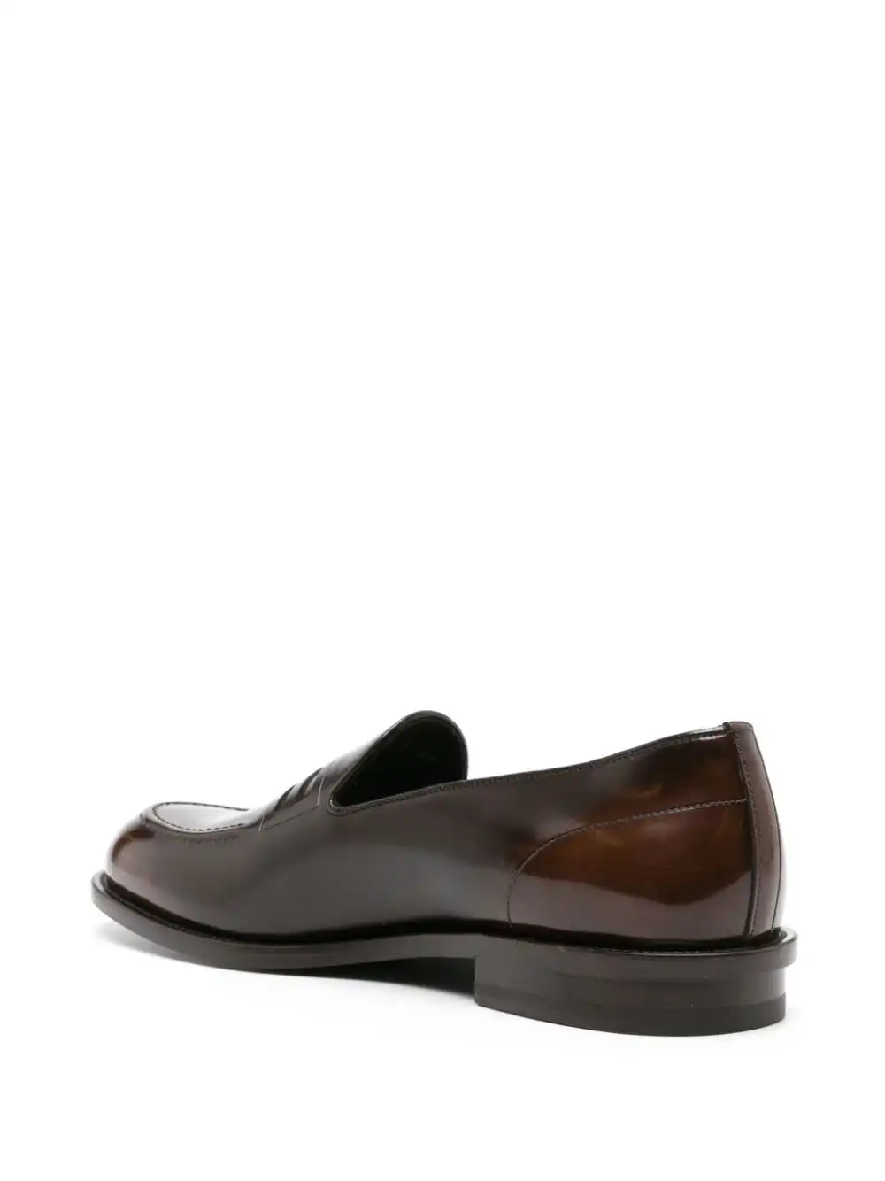 Cheap FENDI FF-embossed patent leather loafers