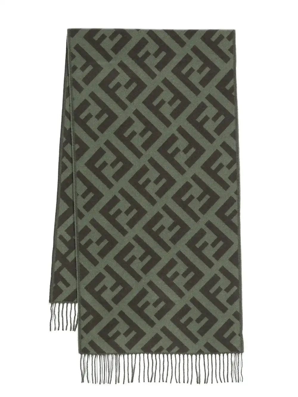 Affordable FENDI FF-motif cashmere scarf