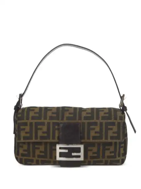 Fendi 1990-2000s Baguette Zucca-jacquard shoulder bag