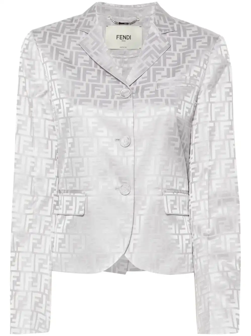 Affordable FENDI FF-jacquard silk blazer