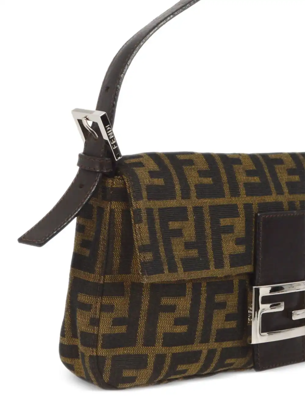 Affordable Fendi 1990-2000s Baguette Zucca-pattern shoulder bag