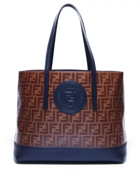 Fendi Zucca canvas shoulder bag