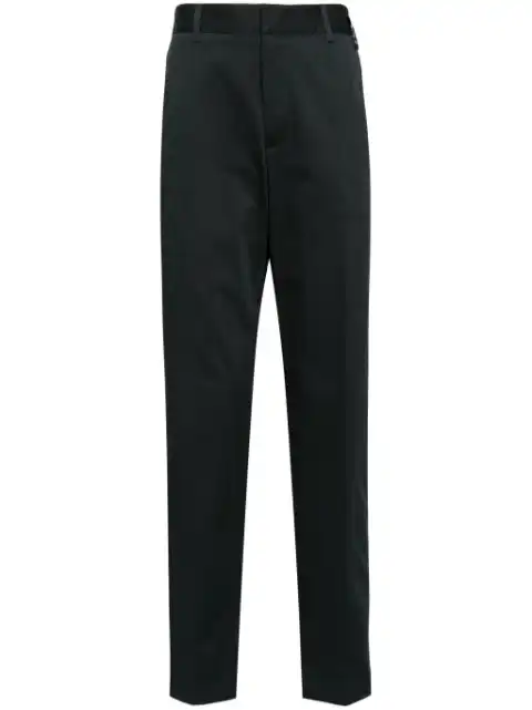 FENDI logo-applique straight-leg trousers