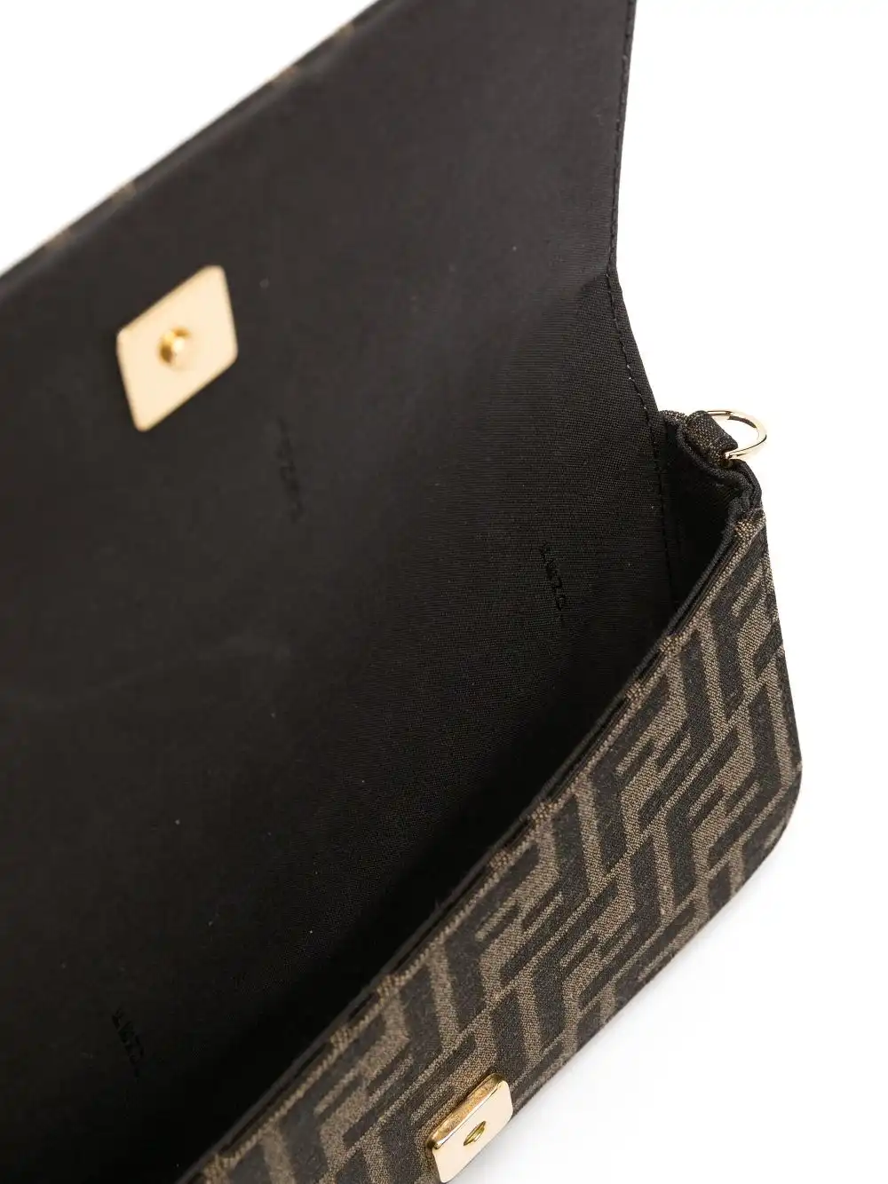 Affordable FENDI Fendigraphy jacquard chain wallet