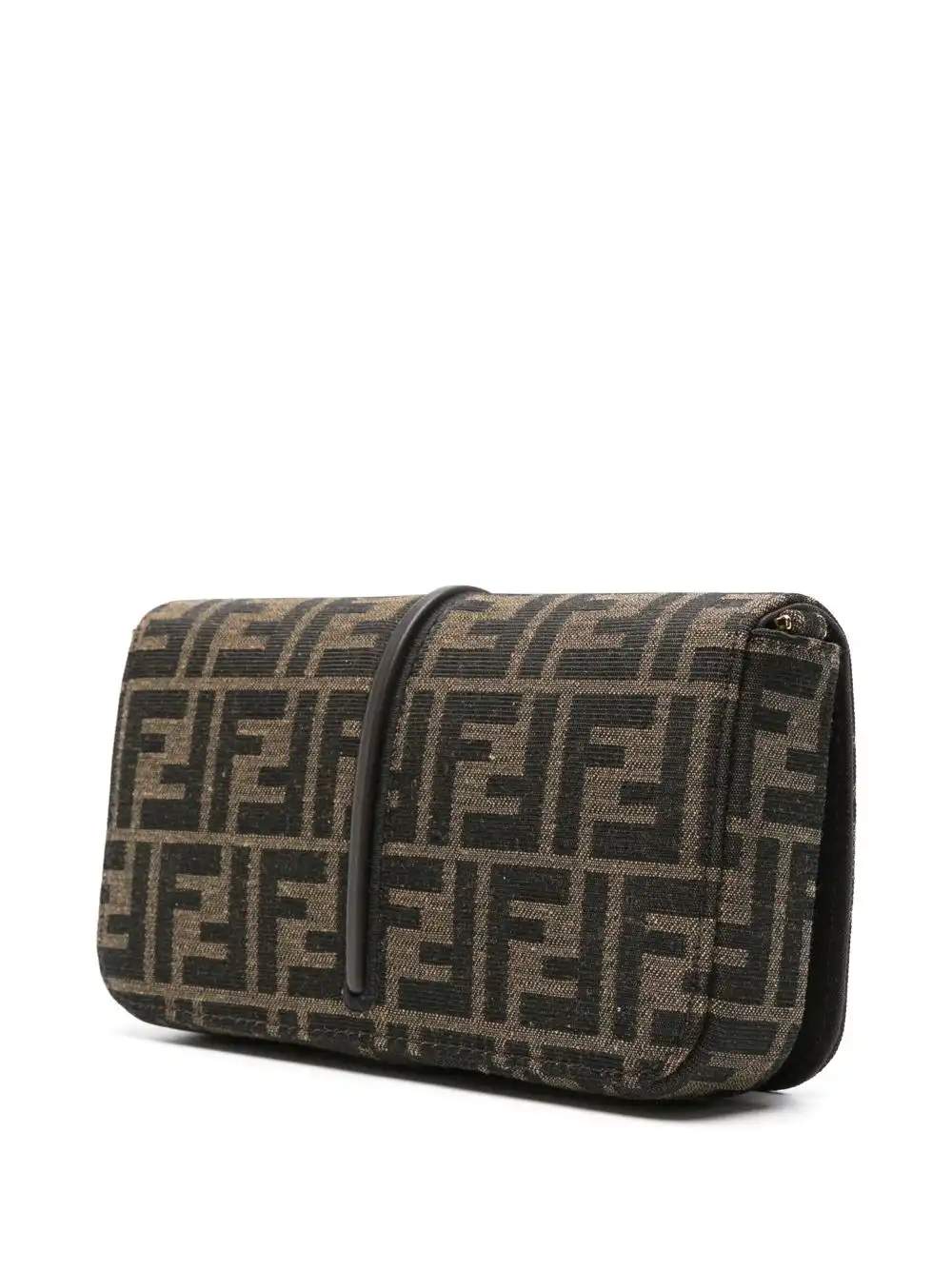 Affordable FENDI Fendigraphy jacquard chain wallet