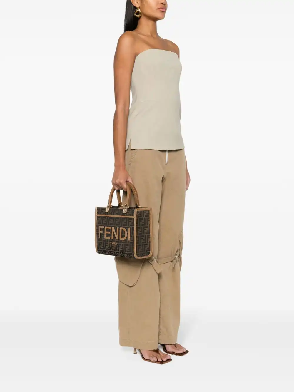 Affordable FENDI small Sunshine tote bag