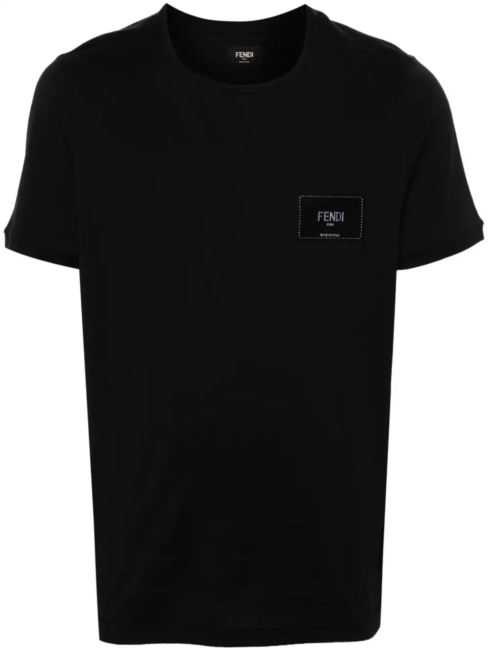 Cheap FENDI logo-applique cotton T-shirt