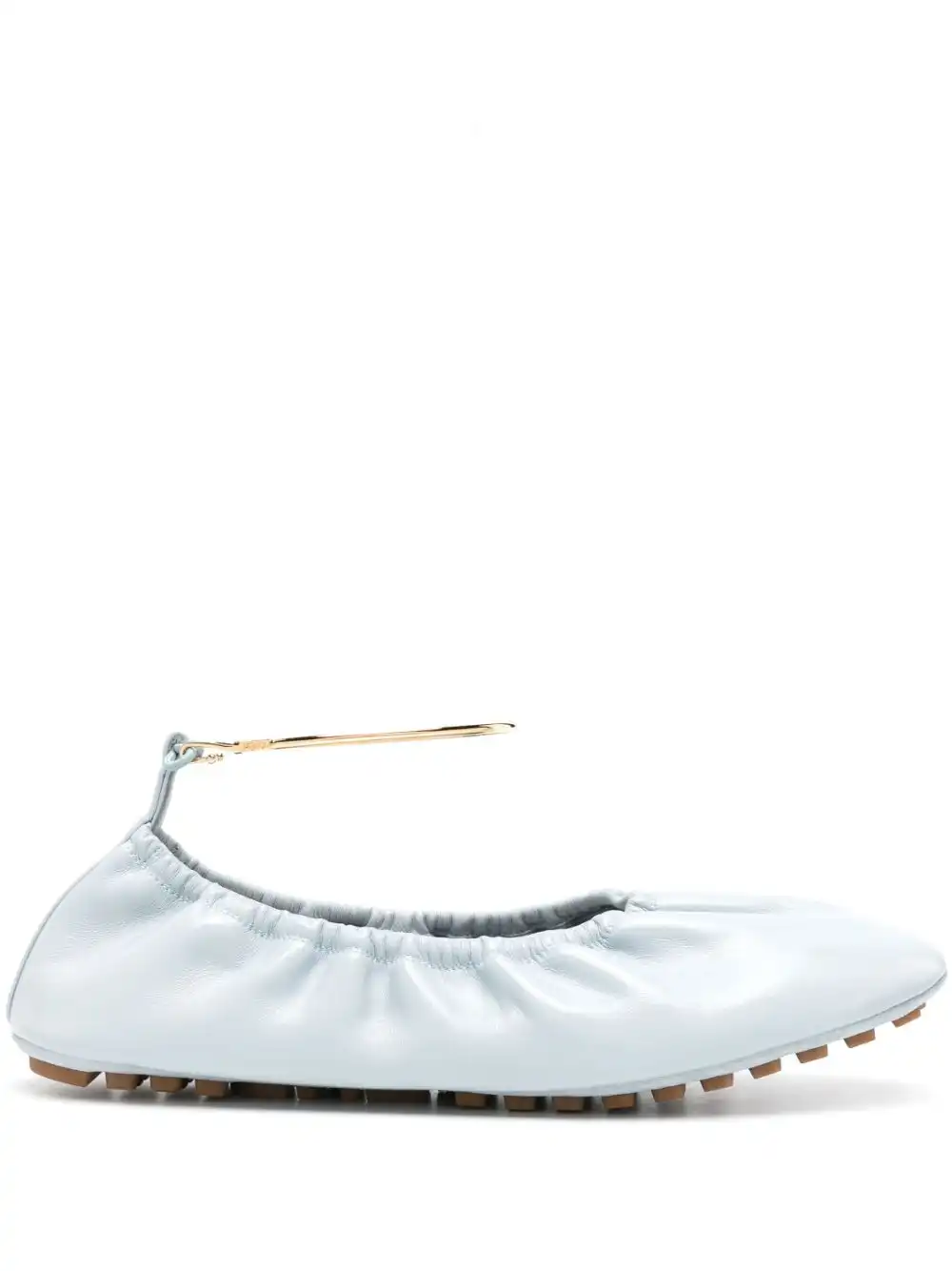 Cheap FENDI Filo leather ballerina shoes