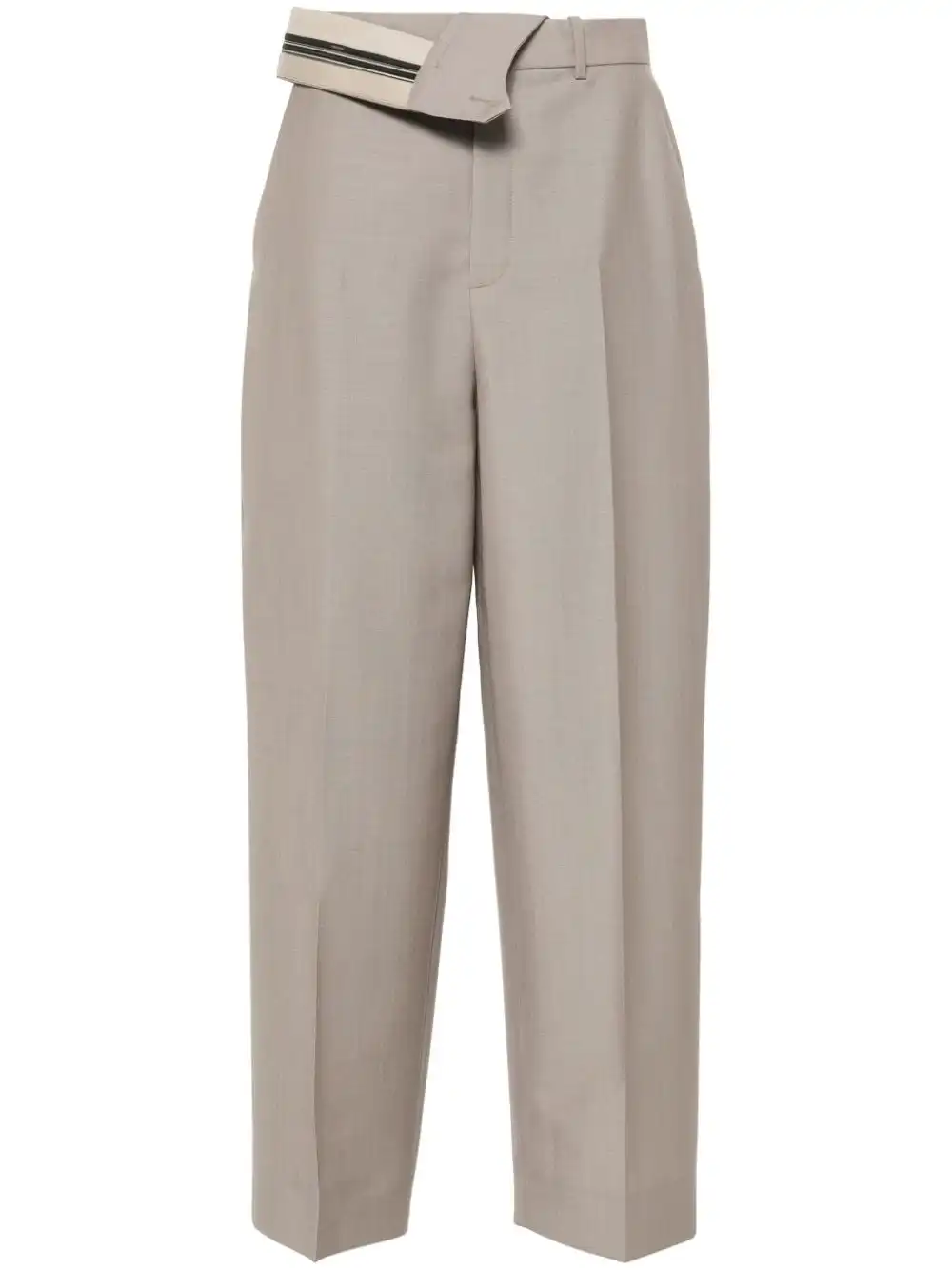 Cheap FENDI pressed-crease straight trousers