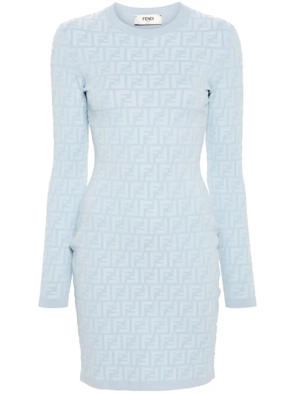 Affordable FENDI embossed-FF bodycon dress