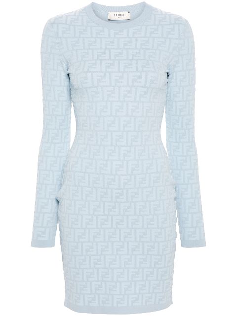 FENDI embossed-FF bodycon dress