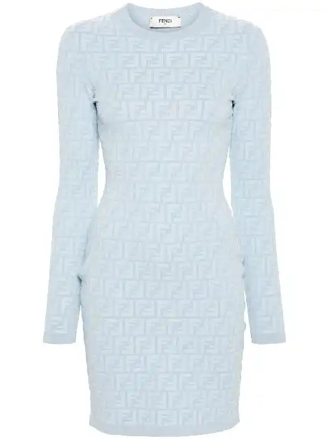 FENDI embossed-FF bodycon dress