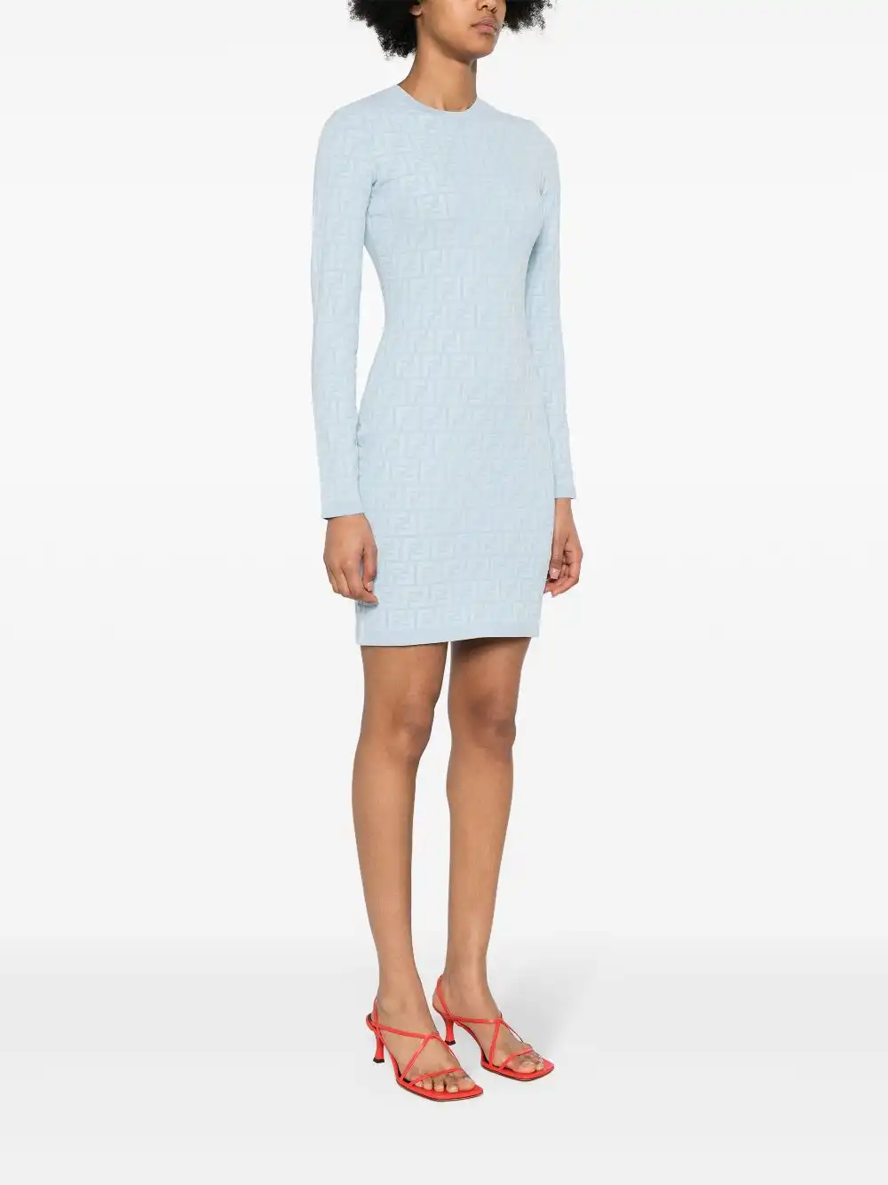 Affordable FENDI embossed-FF bodycon dress