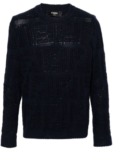 FENDI FF chunky-knit jumper