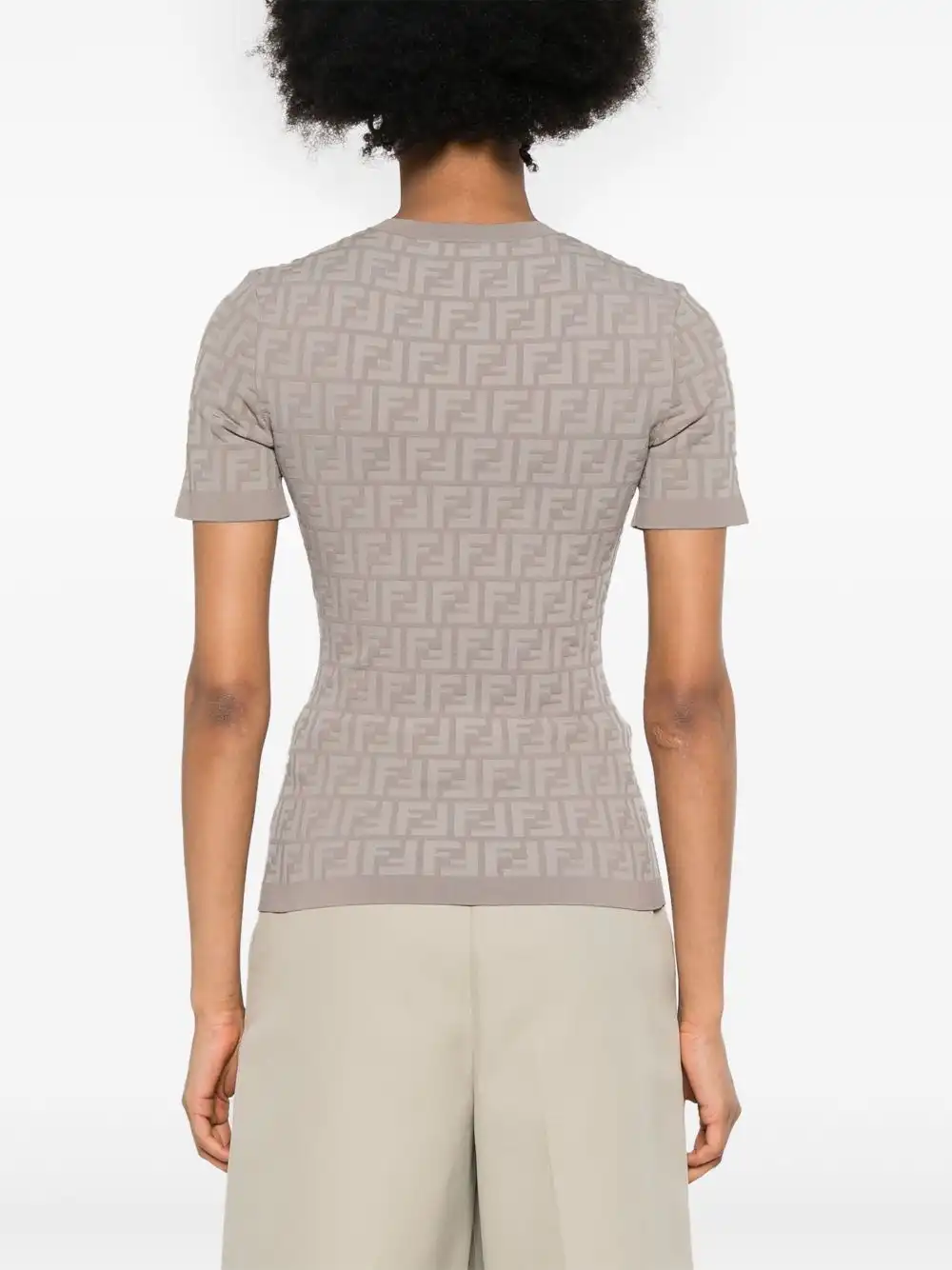 Cheap FENDI embossed-FF T-shirt