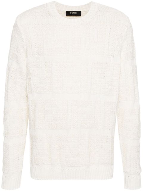 FENDI FF chunky-knit jumper