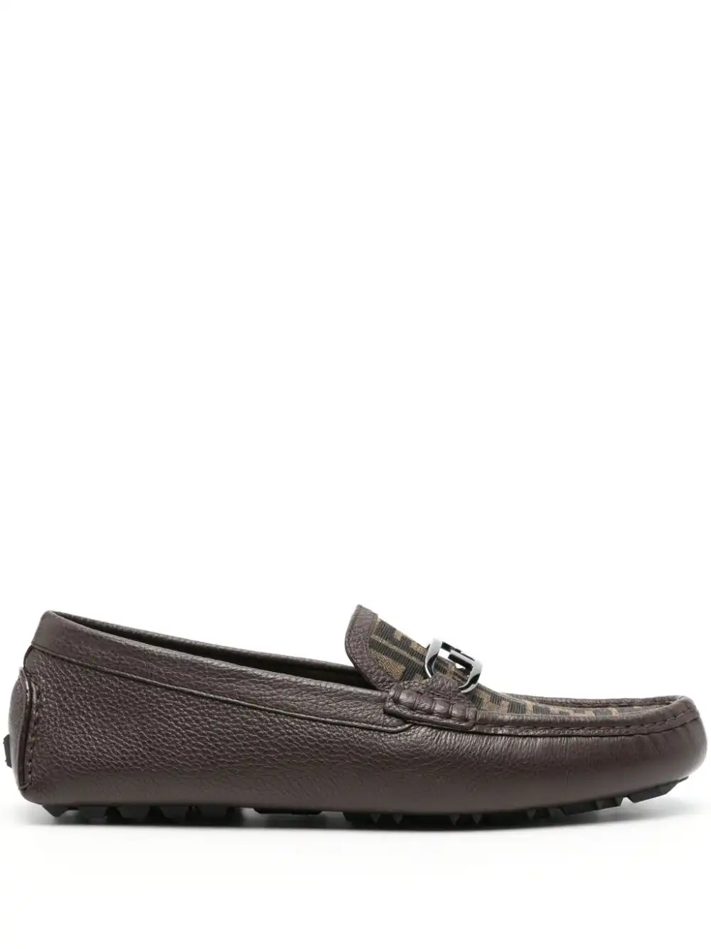 Affordable FENDI O'Lock leather loafers